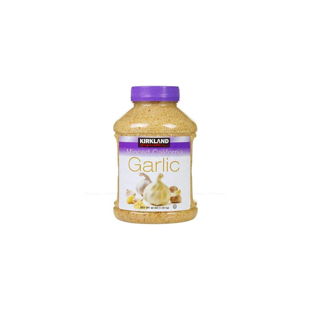 Kirkland Signature Spice Seasoning Minced California Garlic Dressing Jar 1.36kg