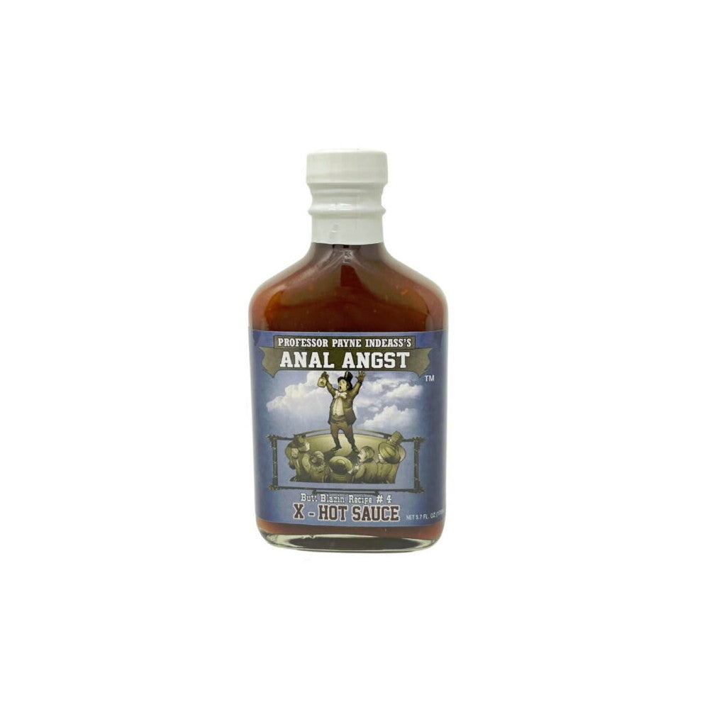 Professor Payne Indeass's Anal Angst Condiment Extra Hot Chilli Sauce Bottle