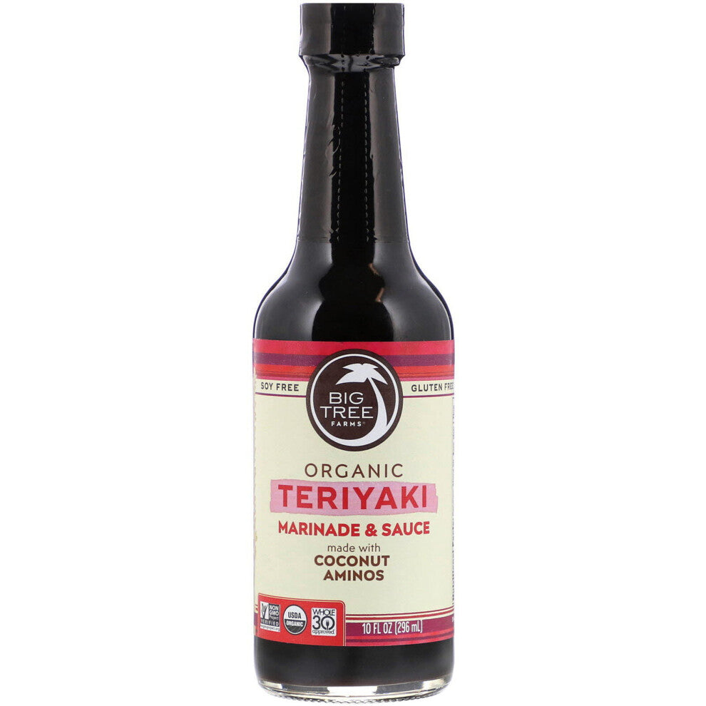 Big Tree Farms, Organic Marinade & Sauce, Teriyaki , 10 fl oz (296 ml)
