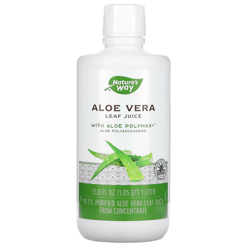 Nature's Way, Aloe Vera, Leaf Juice, 33.8 fl oz (1 Liter)