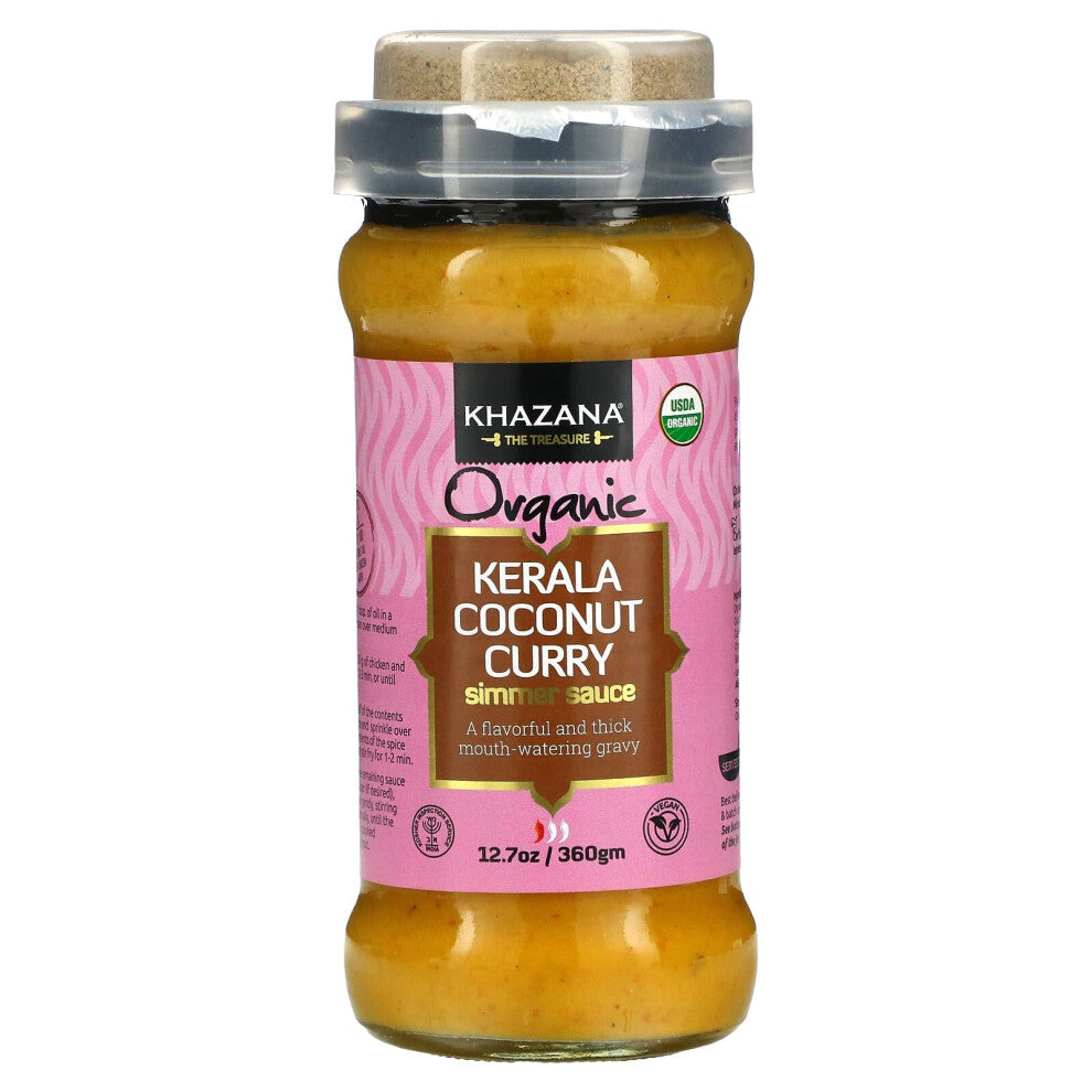 Khazana, Organic Kerala Coconut Simmer Sauce, 12.7 oz (360 g)