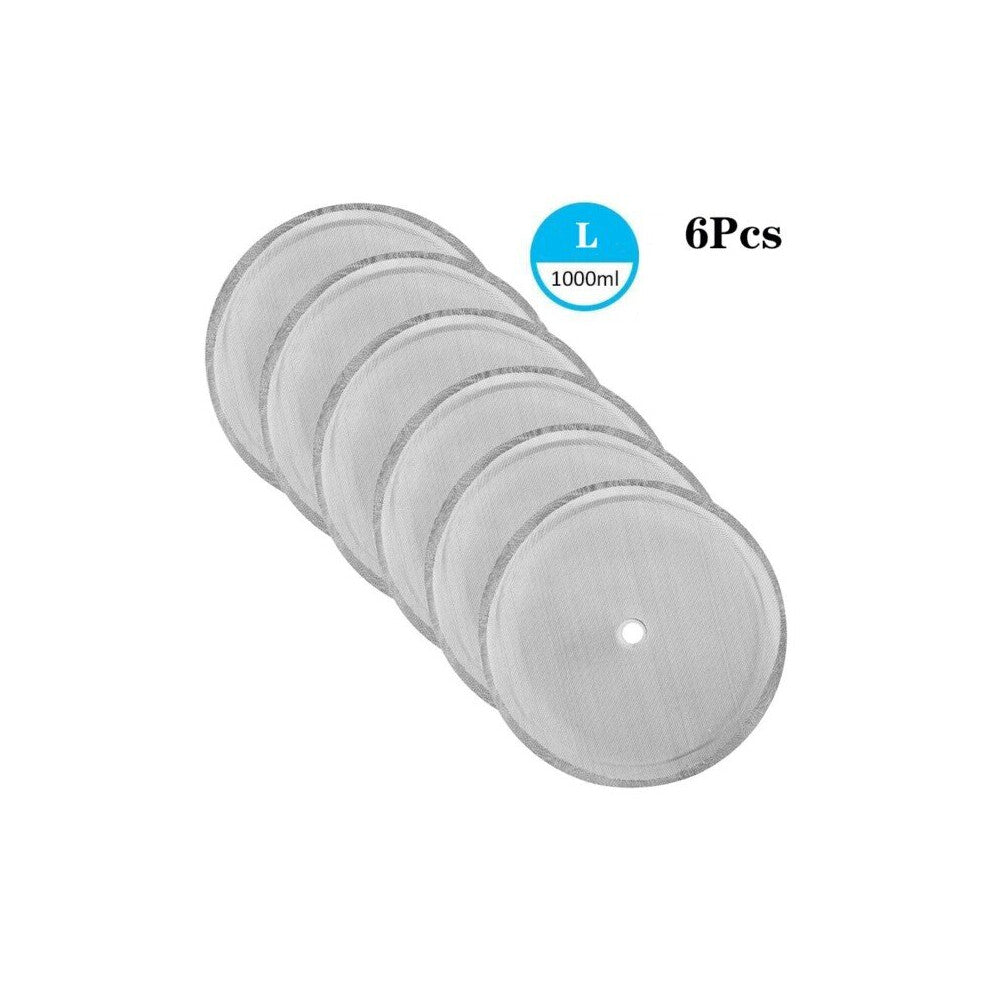 (1000ML) 6PCS Reusable Coffee Filter Basket For French Press Coffee Maker