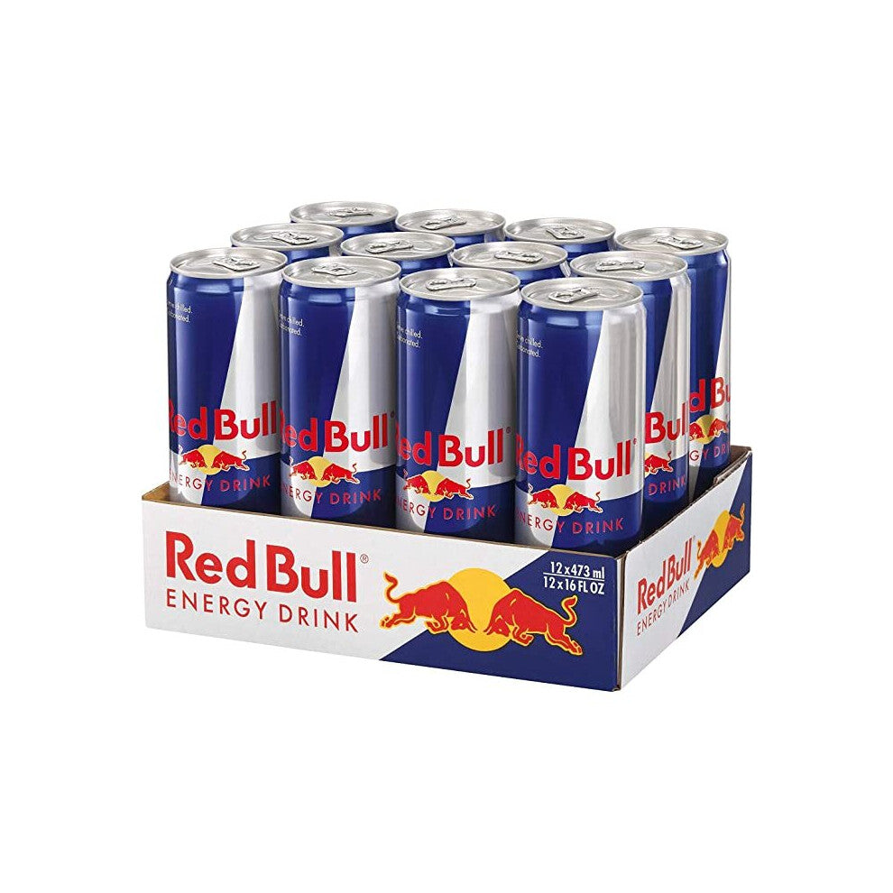 Red Bull Energy Drink, 473 ml, Pack of 12
