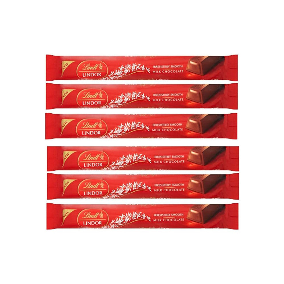 Lindt Lindor Milk Chocolate Treat Bars (6 x 38g)
