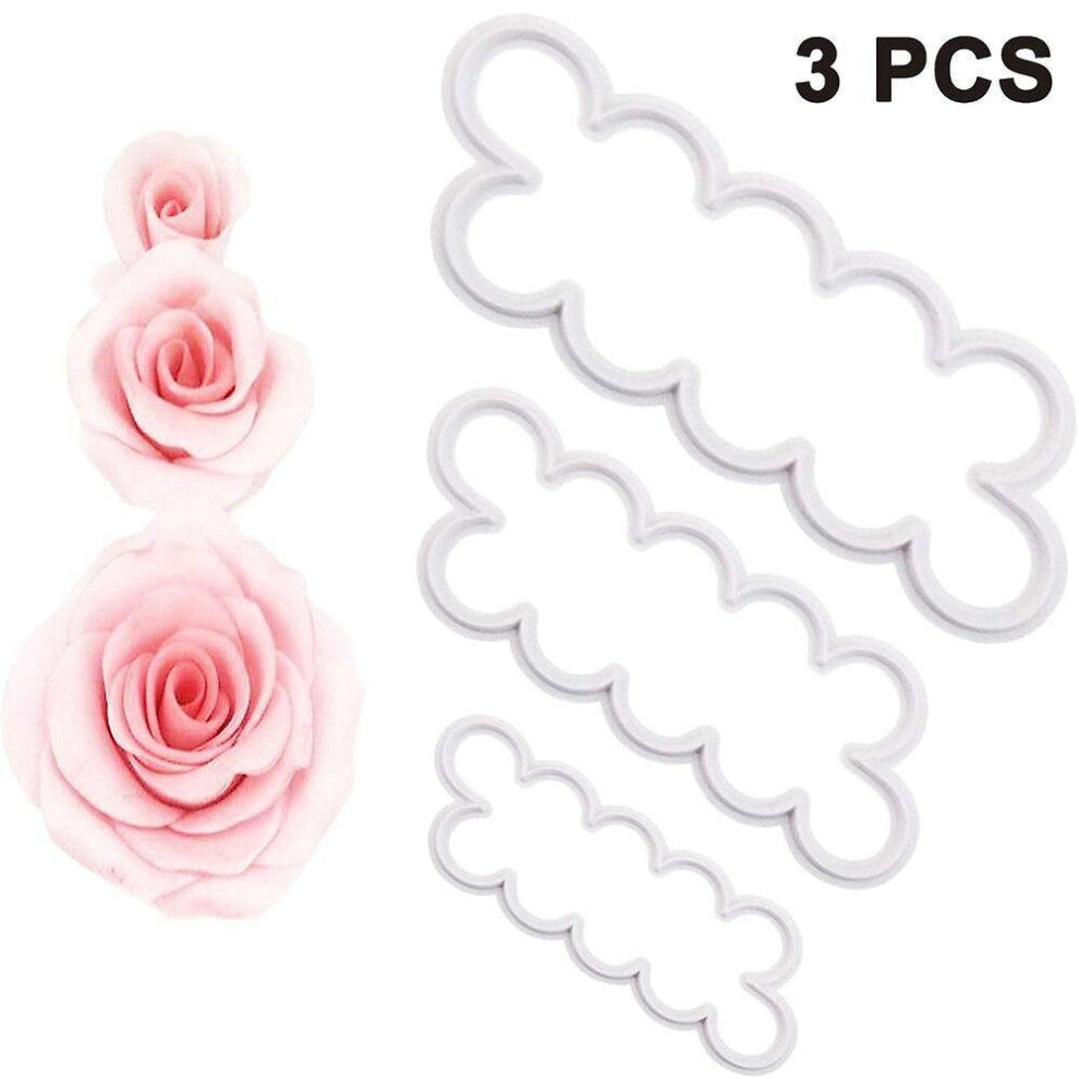 3D Rose Flower Ever Cutter Fondant Mold Cake Decorating Maker Mould Baking Tool Accessories