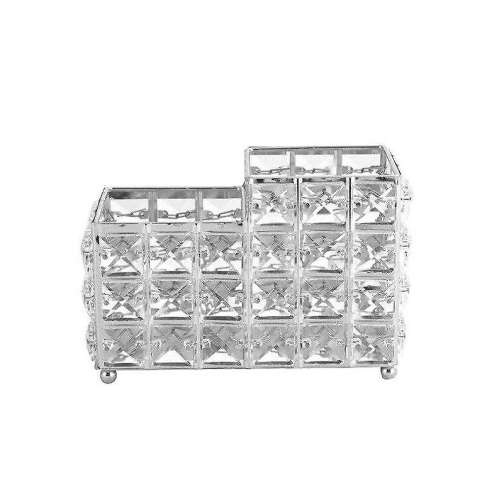 Jewelry Boxes Crystal Cosmetic Brush Holder Desktop Decor Makeup Tools Storage Organizers