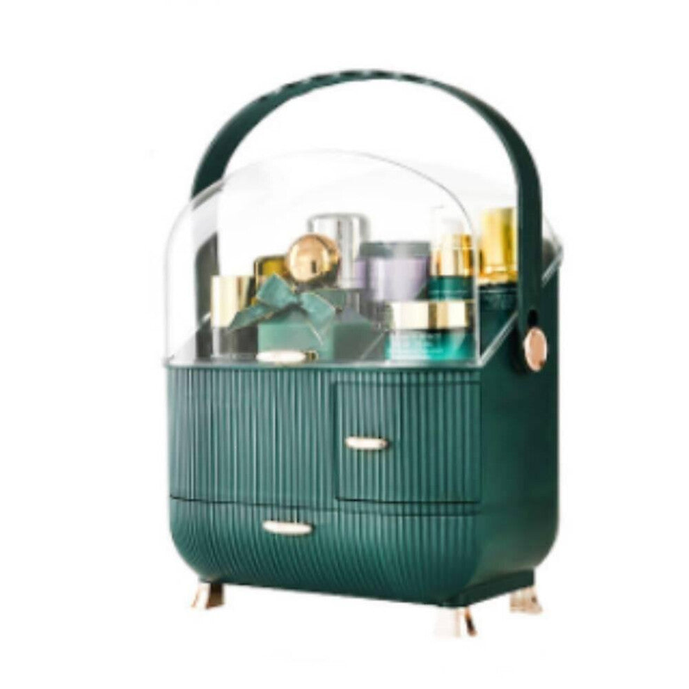 Transparent Cosmetic Storage Box Makeup Drawer Organizer Jewelry Nail Polish Container Desktop