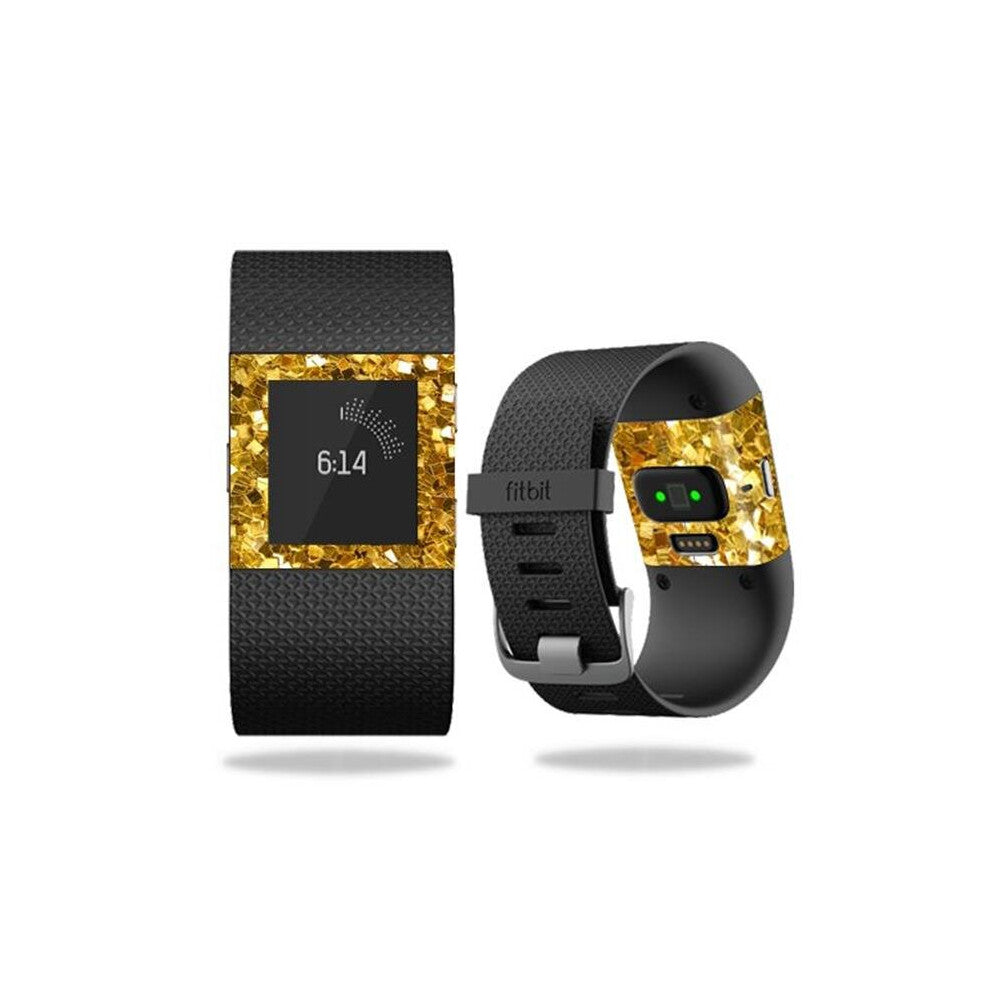 MightySkins FITSUR-Gold Chips Skin for Fitbit Surge Cover Sticker Watch - Gold Chips