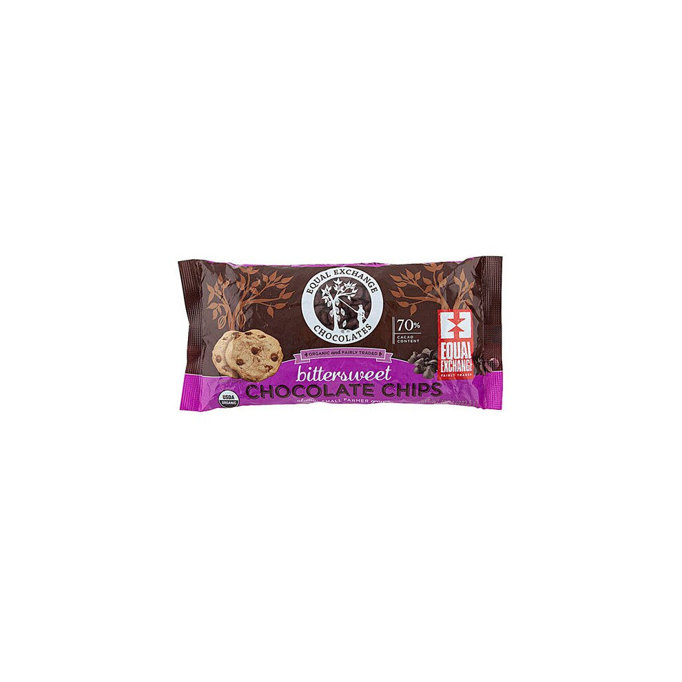 Equal Exchange Organic Chocolate Chips Bittersweet -- 10 oz