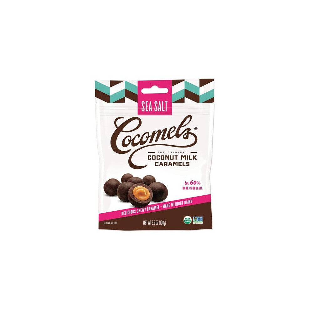 Cocomels Organic Coconut Milk Caramel Bites Sea Salt -- 3...