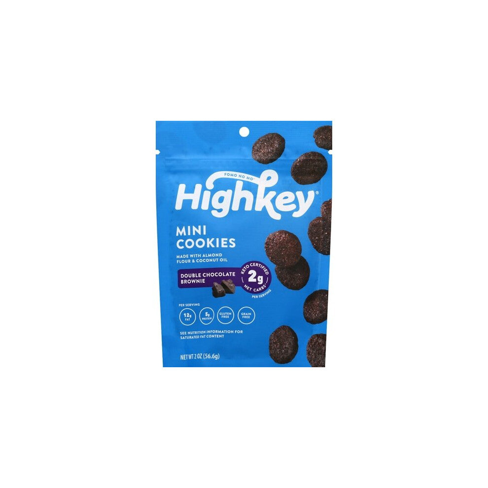 Highkey Keto Mini Cookies Double Chocolate Brownie -- 2 oz
