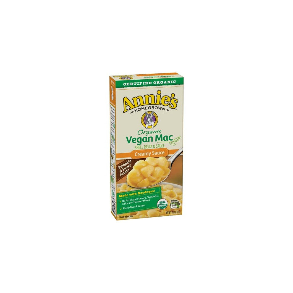 Annies Homegrown Organic Vegan Shells & Creamy Sauce Pas...