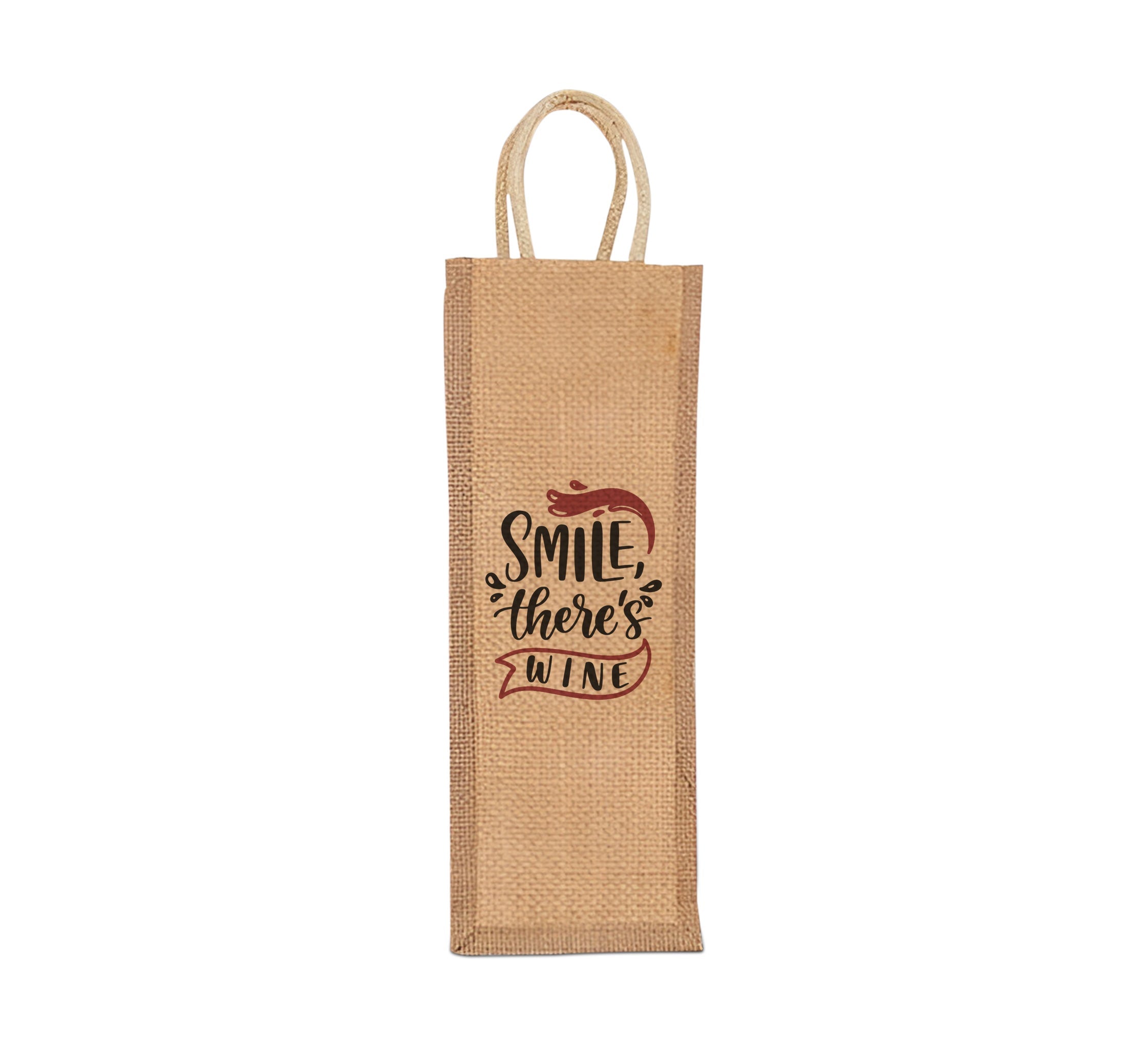 Jute Wine Bags - Printed