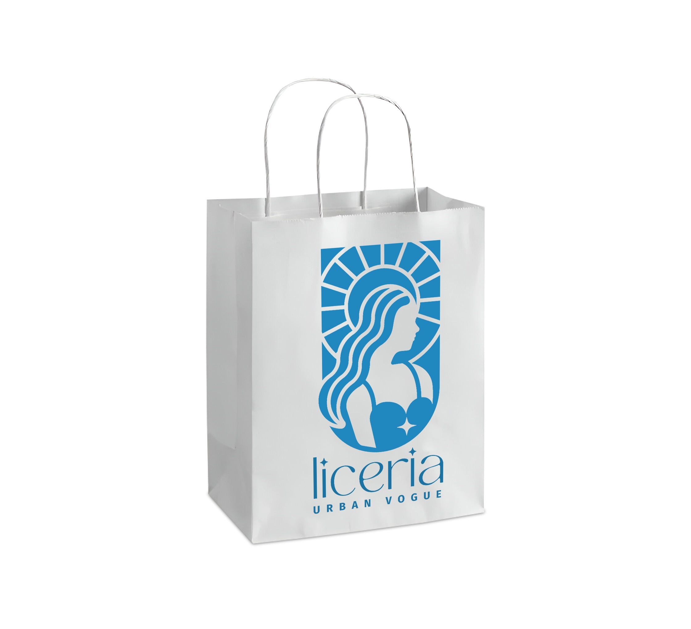 White Paper Shopping Bags (Printed)