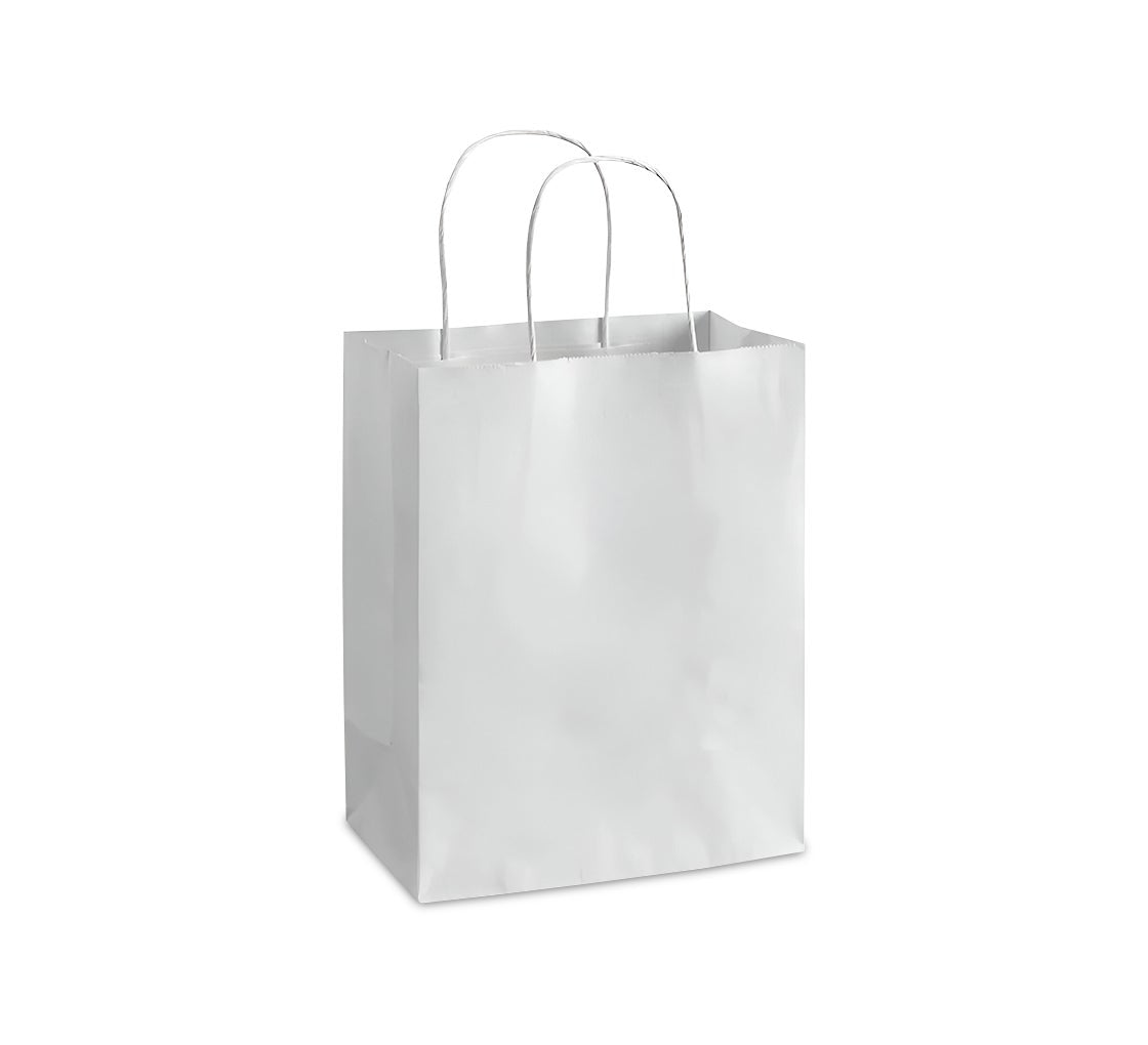 White Paper Shopping Bags (Non-Printed)
