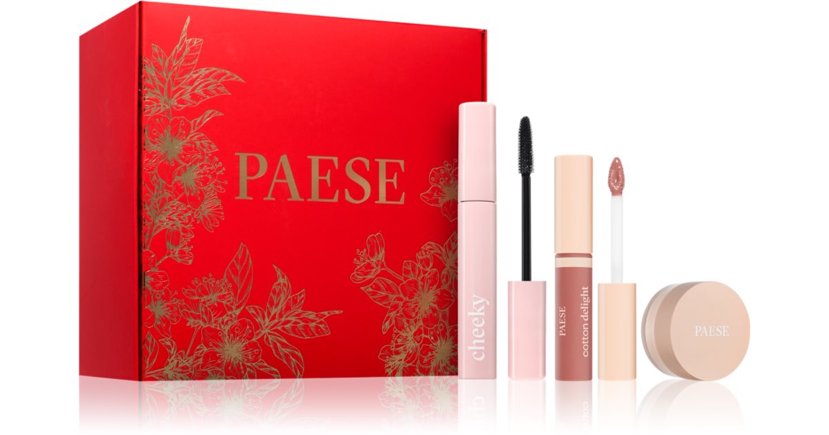 Country Nature Look Presentset Löspulver 10g + Country Cotton Delight 03 Läppglans 7,5ml + Country Cheeky Mascara 9ml