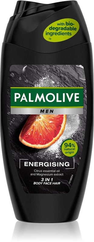 Palmolive Energigivende dusjgelé 2 i 1 kropp og hår for menn (Energizing Shower Shampoo 2 i 1 kropp og hår) - 250ml