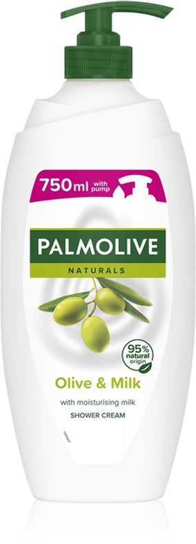 Palmolive Naturals Olive badekar og dusjkrem-gelé med olivenekstrakt med dispenser 750 ml