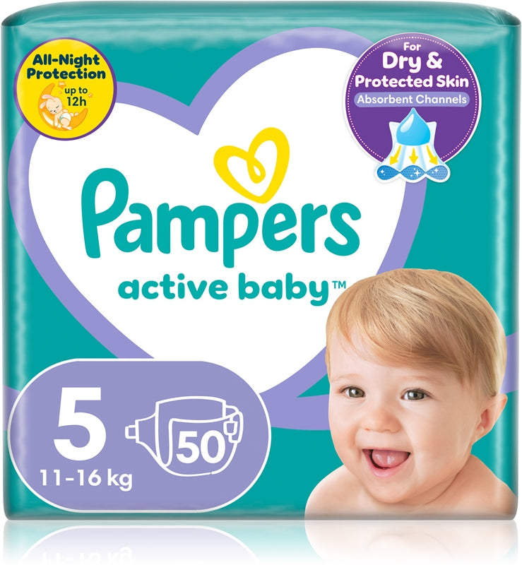 Pampers Couches jetables Active Baby taille 5 11-16 kg 50 pièces