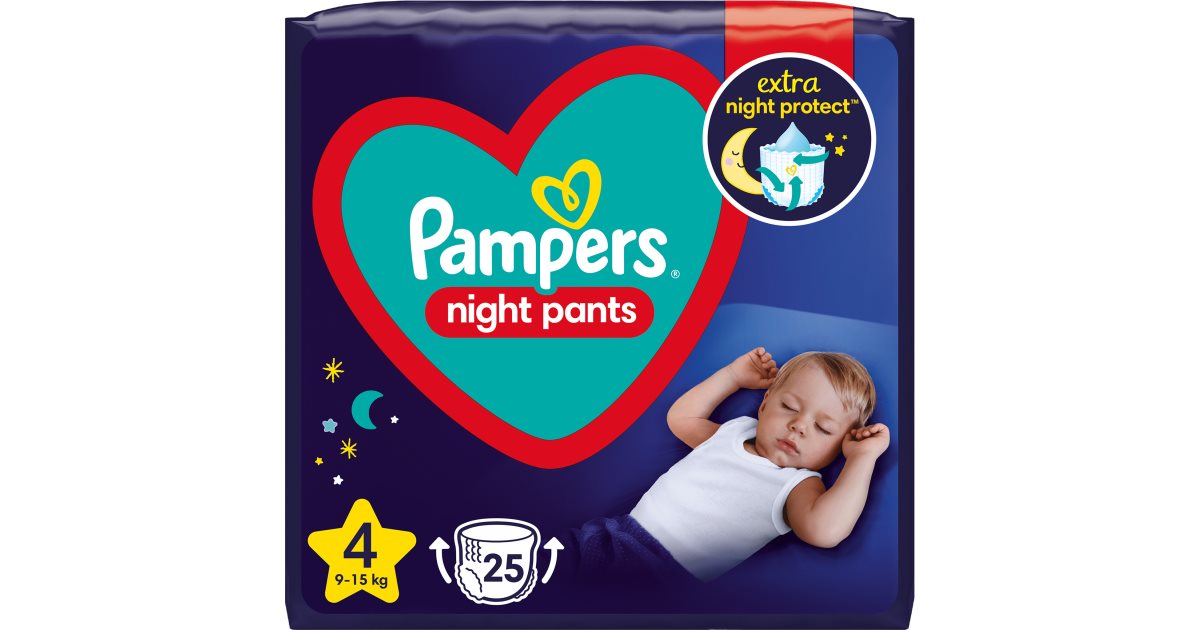 Pampers Pantaloni de noapte marimea 4 pantaloni de noapte de unica folosinta scutece 9-15 kg 25 bucati
