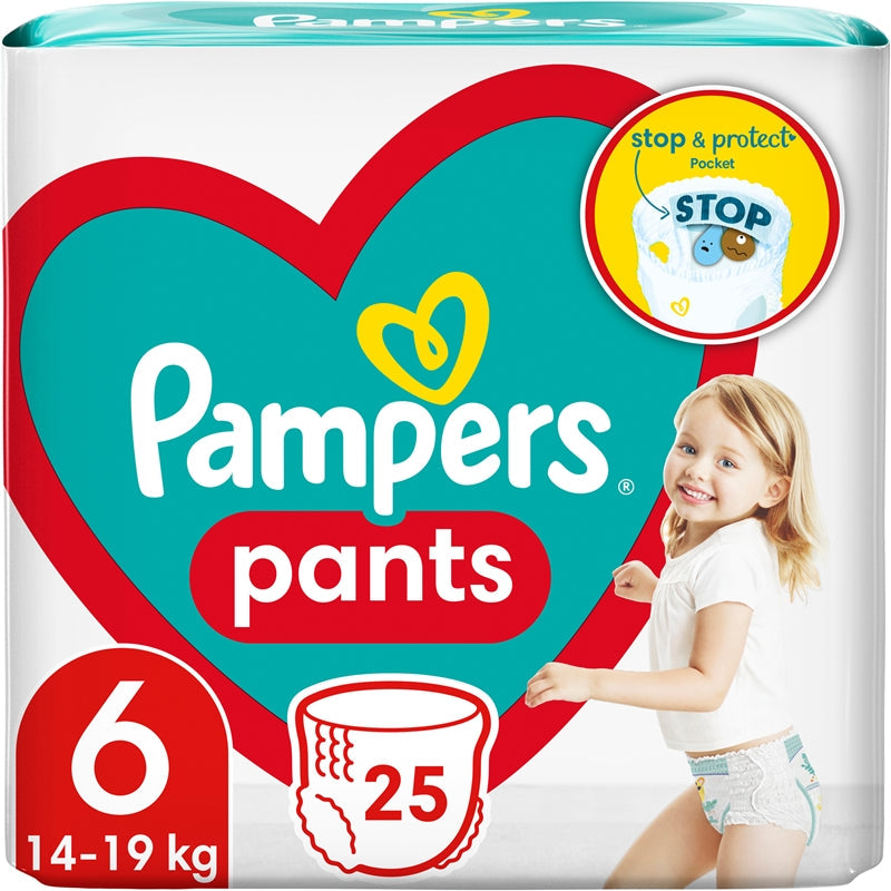 Pampers Couches jetables taille 6 14-19 kg 25 pièces