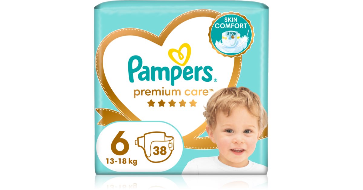Pampers Couches jetables Premium Care taille 6 13+ kg 38 pièces