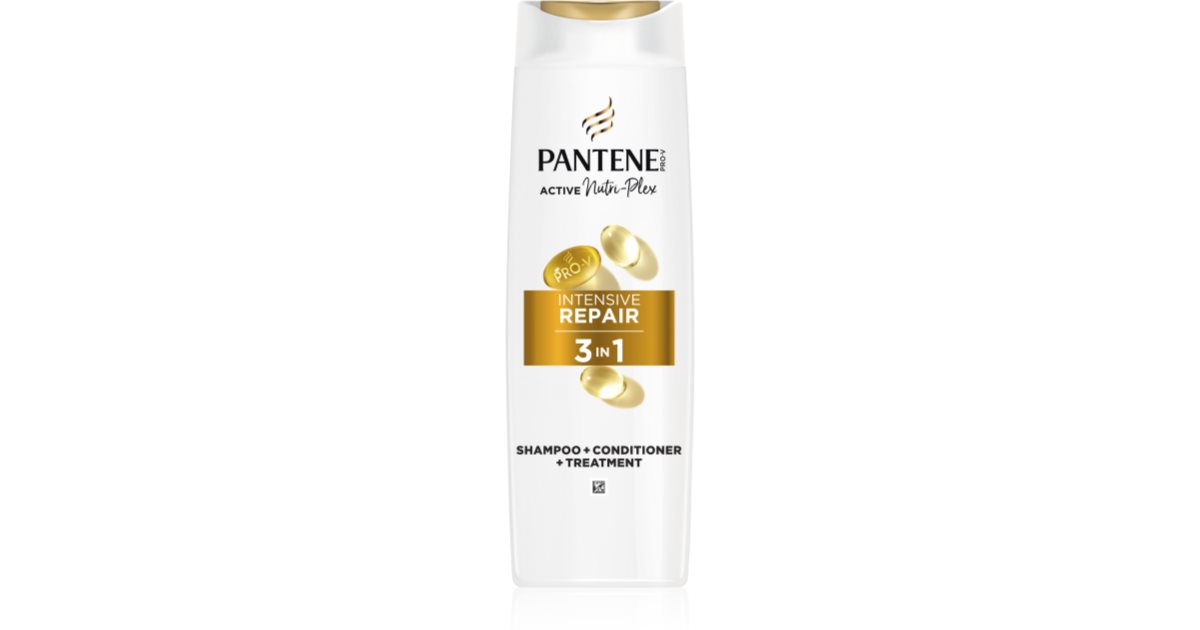 Pantene Shampoing réparateur intensif Pro-V Active Nutri Plex 3 en 1 325 ml