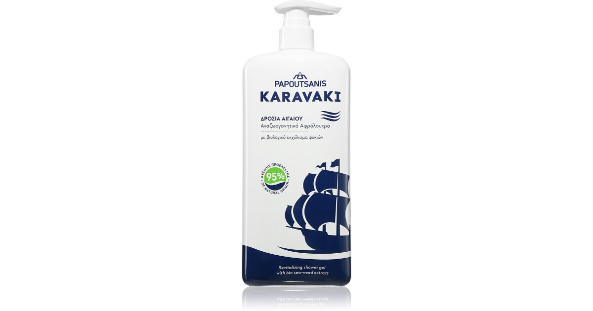 PAPOUTSANIS Karavaki revitaliserende dusjgelé 750 ml