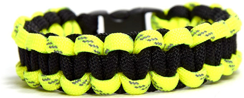Cordell Parador Solomon bracelet black with reflective yellow - Size: XL (20 - 21 cm)