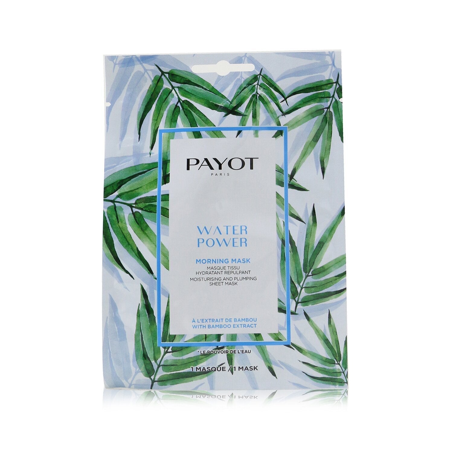 Payot, Water Power, idratante e rimpolpante, maschera in tessuto, per il viso, mattina, 19 g