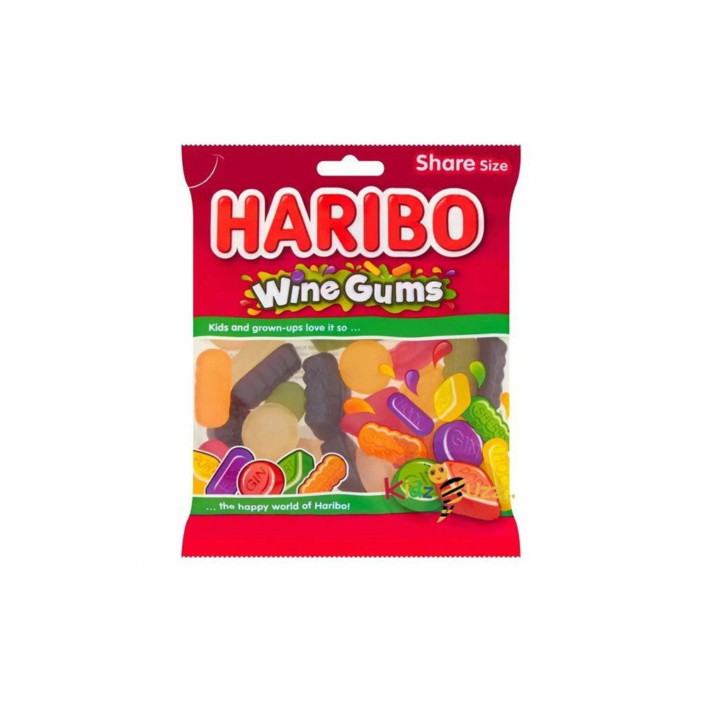 Haribo Wine Gums - 160g X 12 Bags
