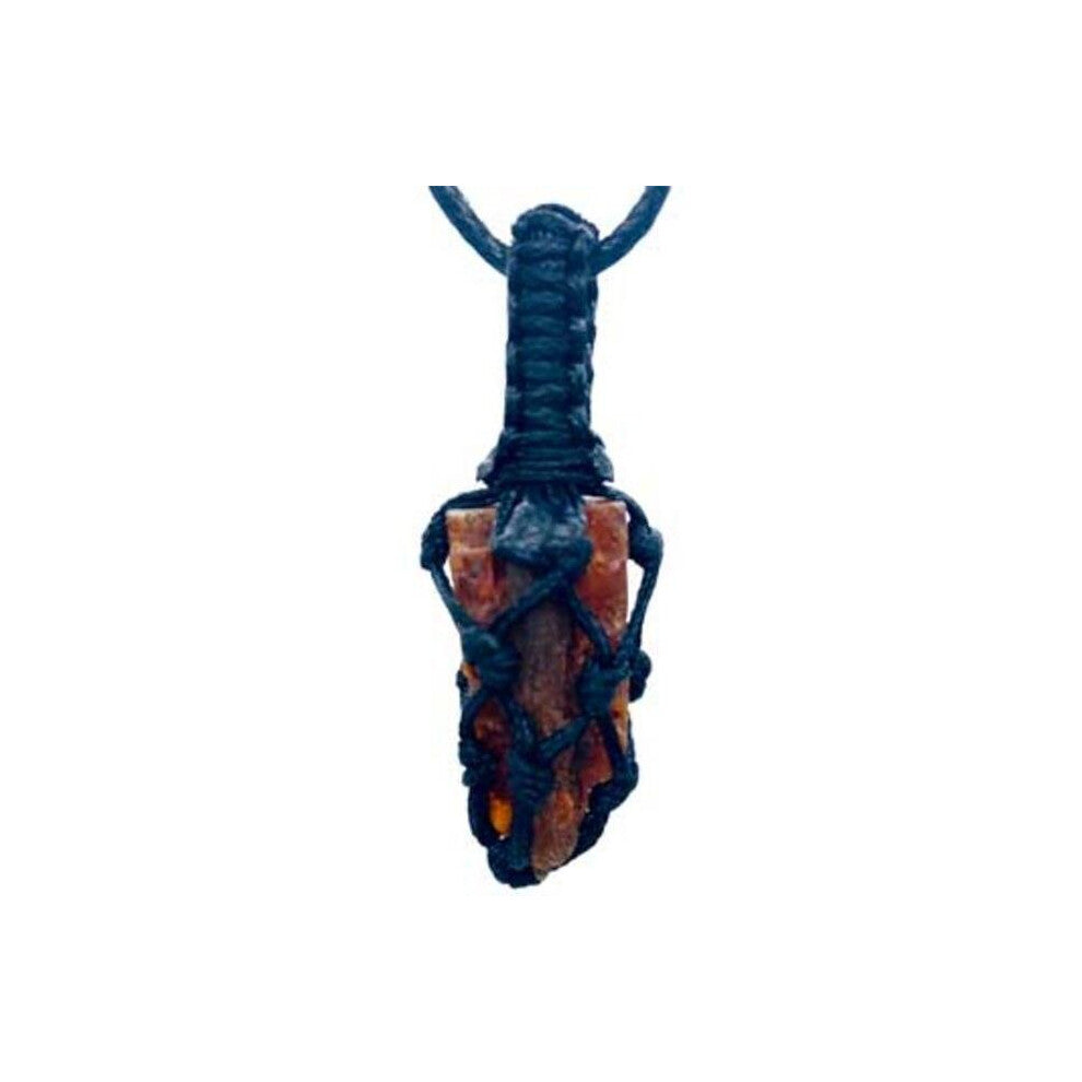 AzureGreen JTC289 Kyanite, Orange Rough Tread Cage Pendant
