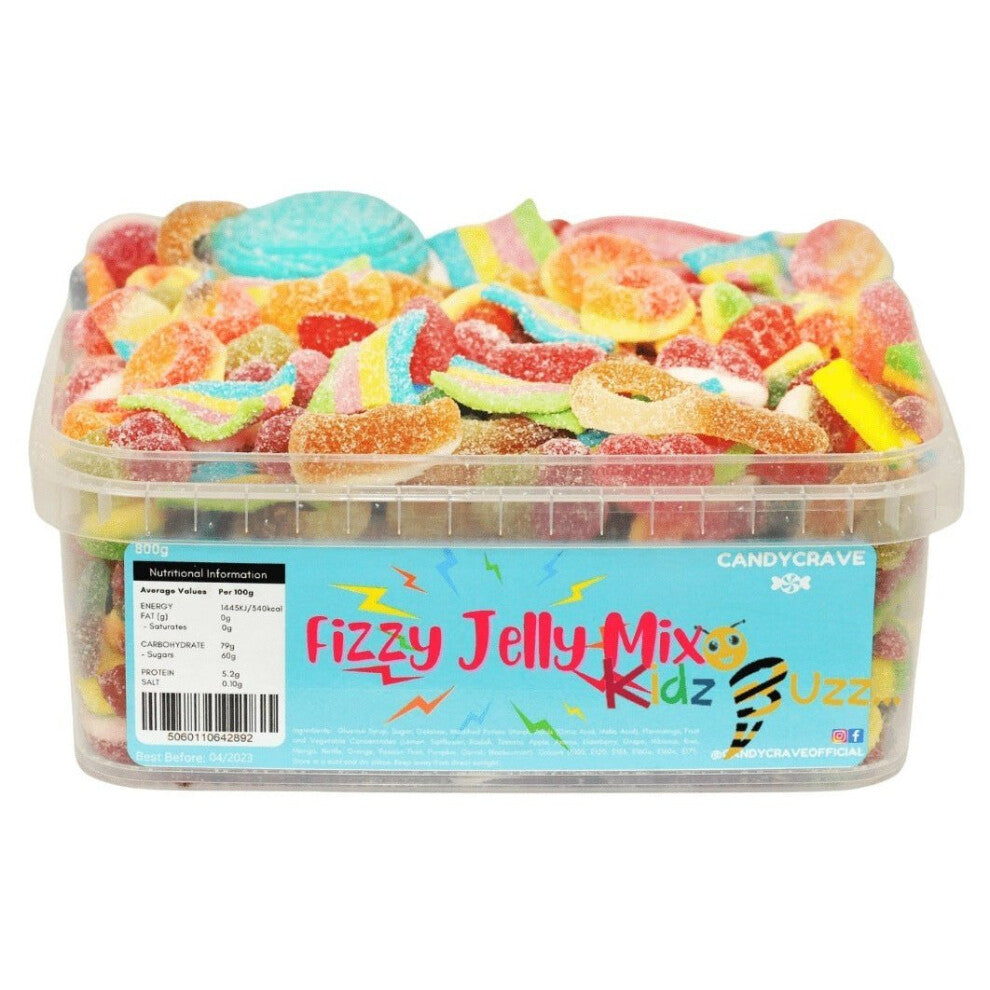 Candycrave Fizzy Jelly Mix Tub 800g