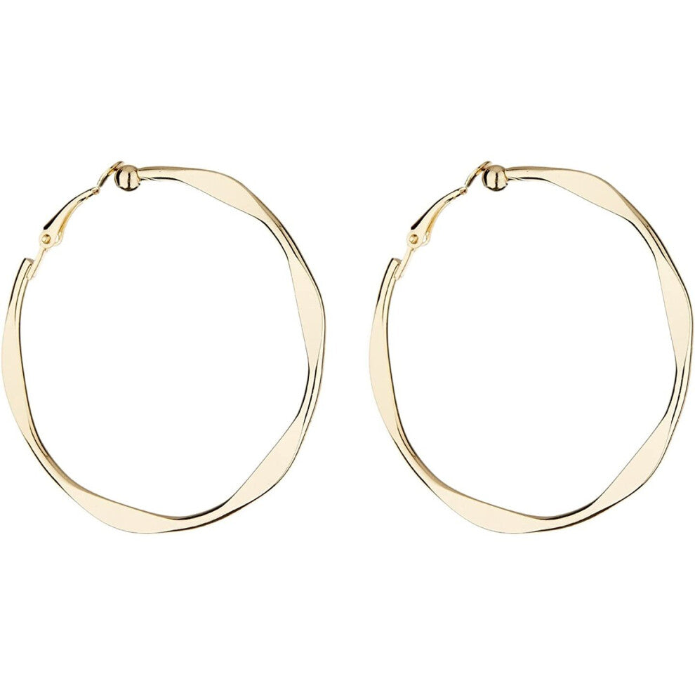 Clip On Hoop Earrings - Gold Plated Hoops - Demi