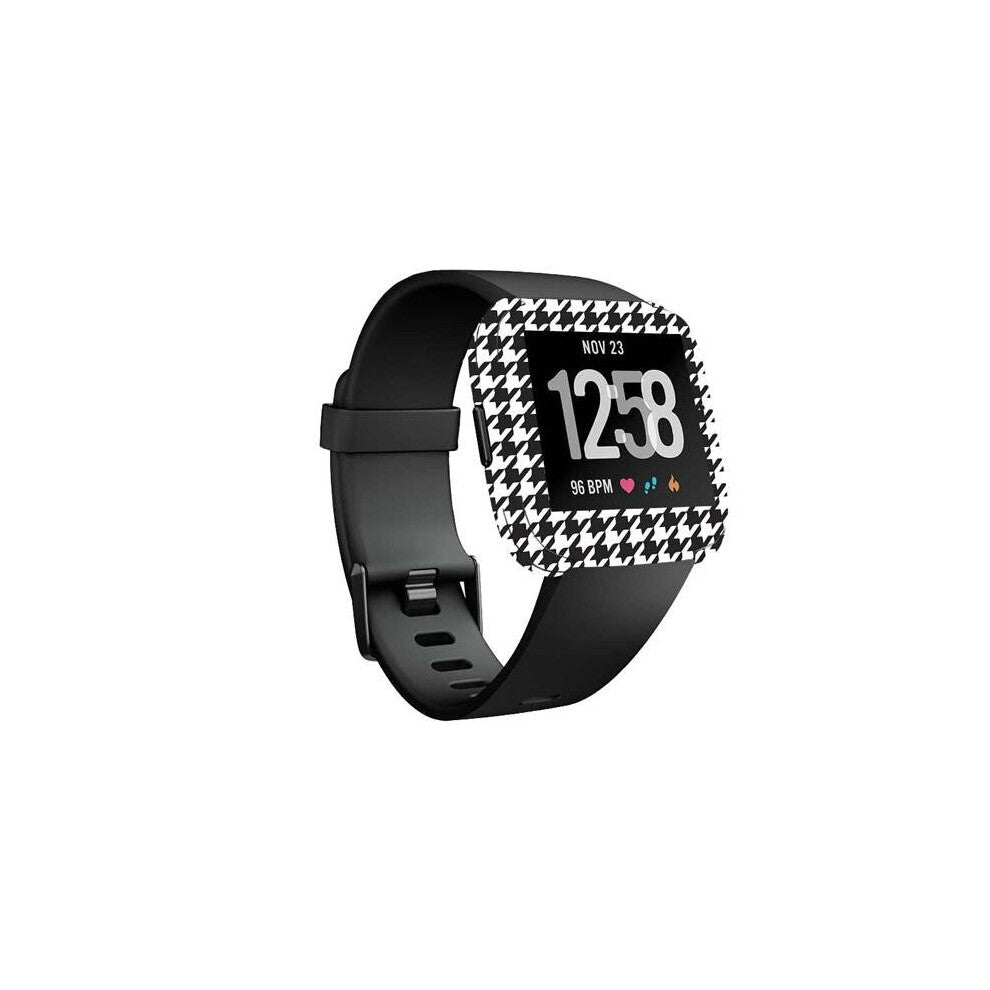 MightySkins FITVE-Houndstooth Skin Decal Wrap for Fitbit Versa Smartwatch Sticker - Houndstooth