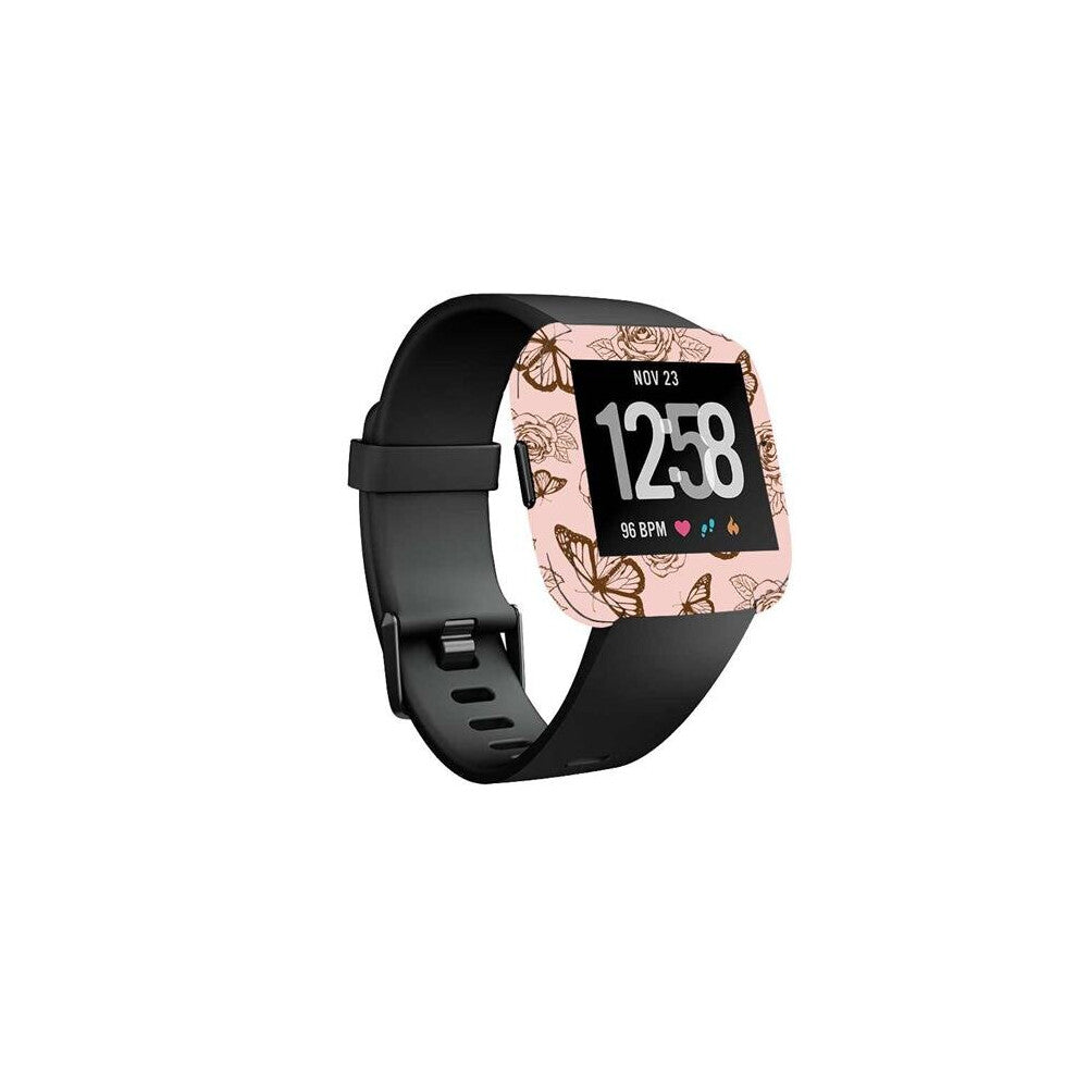 MightySkins FITVE-Butterfly Garden Skin Decal Wrap for Fitbit Versa Smartwatch Sticker - Butterfly Garden