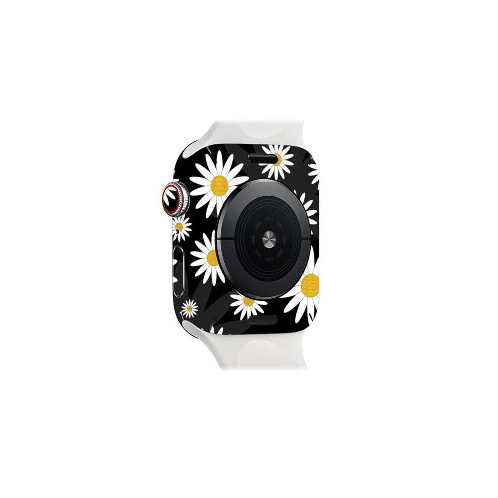MightySkins APW444-Daisies Skin Decal Wrap for Apple Watch Series 4 & 5 & 6 44 mm Sticker - Daisies
