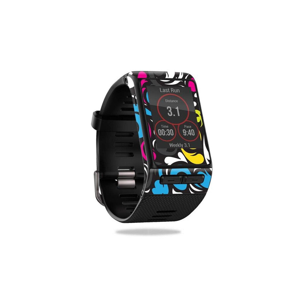 MightySkins GAVACTHR-Swirly Skin Decal Wrap for Garmin Vivoactive HR - Swirly