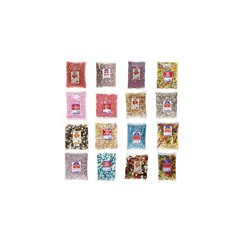 Kingsway Candy Sweets - Over 300 Different Sweets & Weights to Choose from (Fruit Pastilles, 500g)