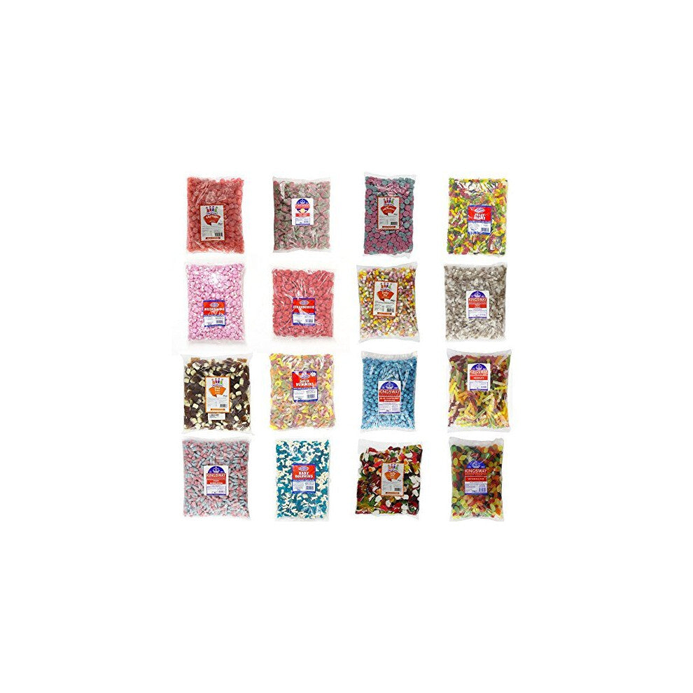 Kingsway Candy Sweets - Over 300 Different Sweets & Weights to Choose from (Lemon Bon Bons, 500g)