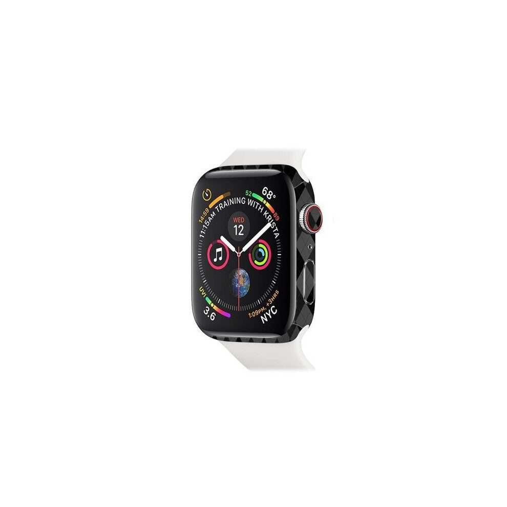 MightySkins APW440-Black Argyle Skin Decal Wrap for Apple Watch Series 4 & 5 & 6 40 mm Sticker - Black Argyle