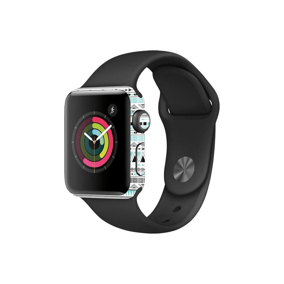MightySkins APW382-Turquoise Tribal Skin Decal Wrap for Apple Watch Series 2 38 mm Sticker - Turquoise Tribal