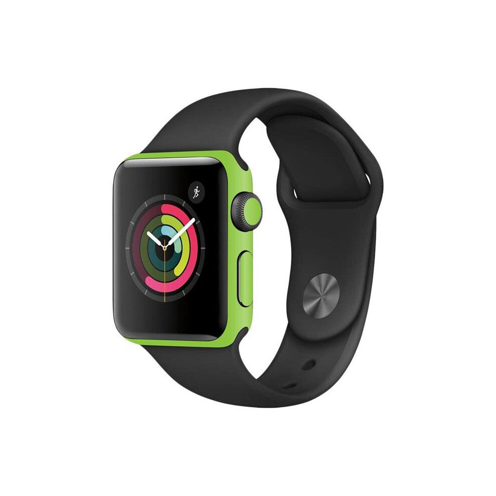 MightySkins APW382-Solid Lime Green Skin Decal Wrap for Apple Watch Series 2 38 mm Sticker - Solid Lime Green