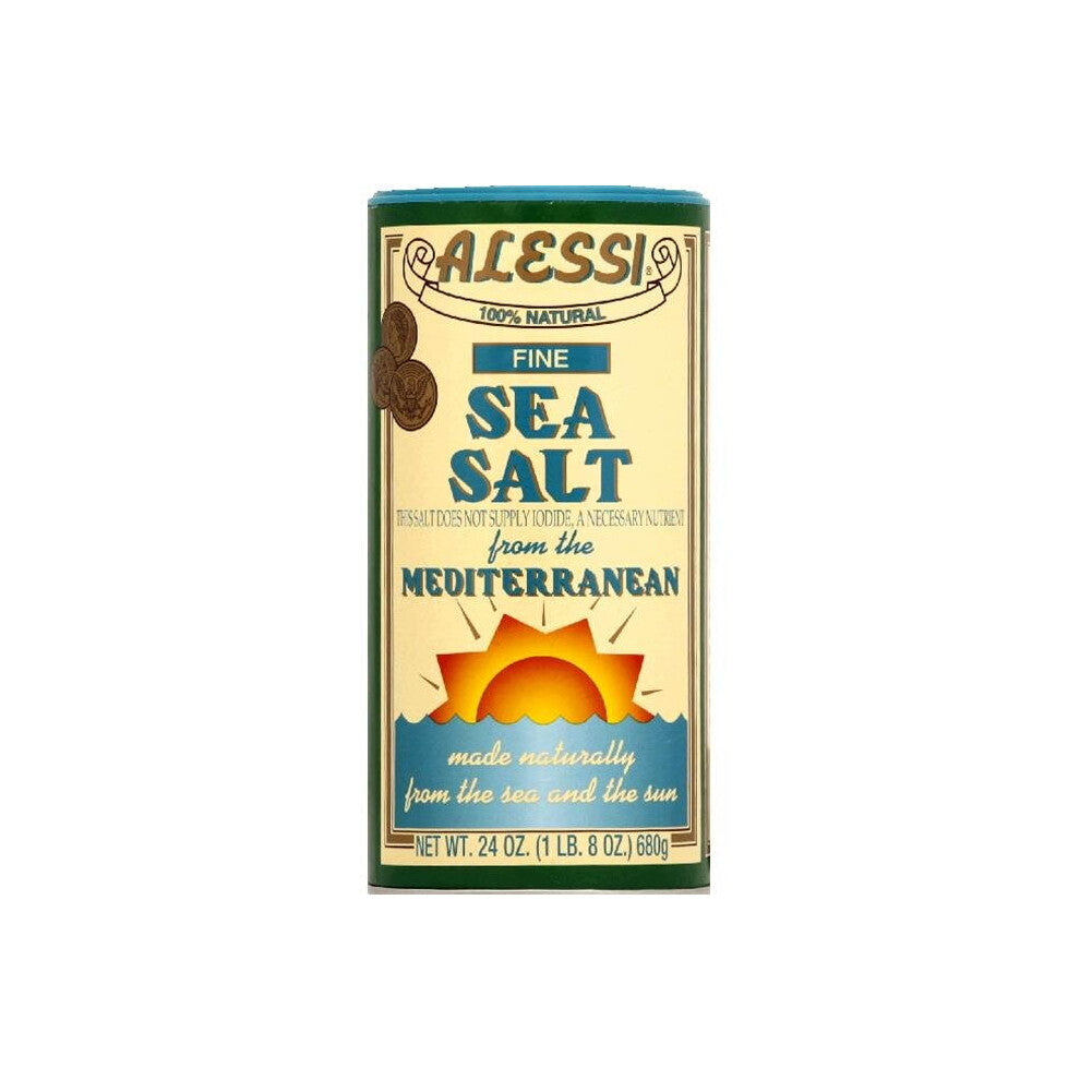 ALESSI SEA SALT FINE-24 OZ -Pack of 6