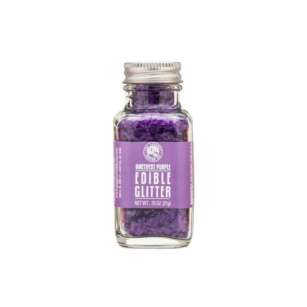 Pepper Creek Farms  Amethyst Purple Edible Glitter - Pack of 6