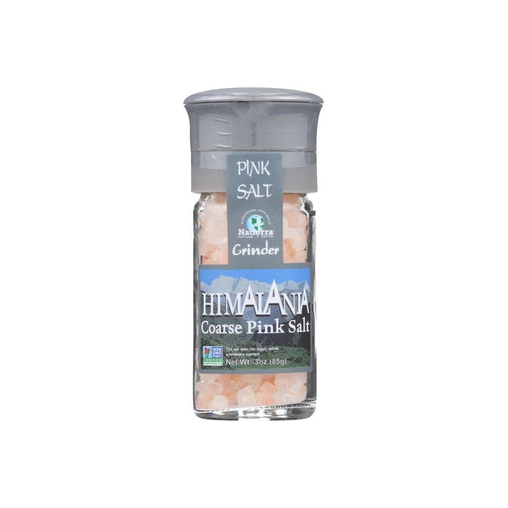 Natierra KHFM00432757 3 oz Himalayan Coarse Pink Salt Grinder