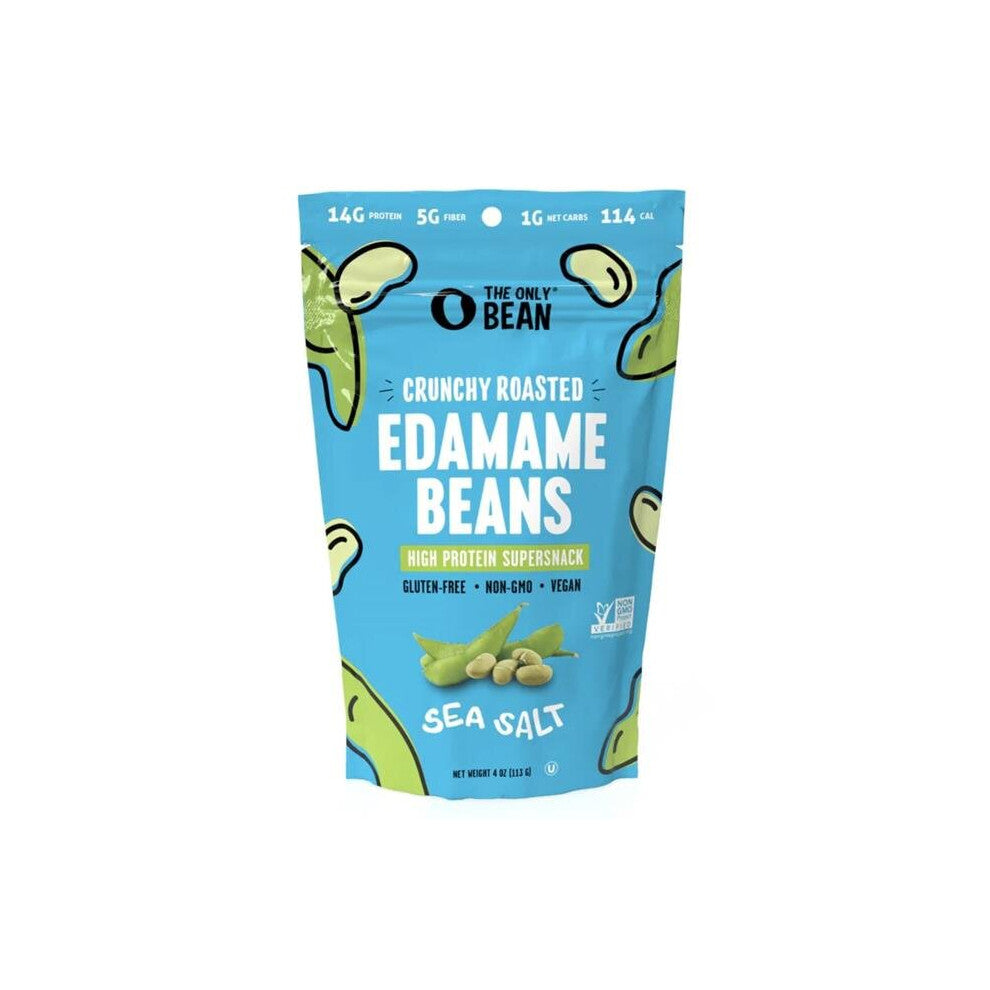 The Only Bean KHRM00405821 4 oz Edamame Roasted Crunchy Sea Salt