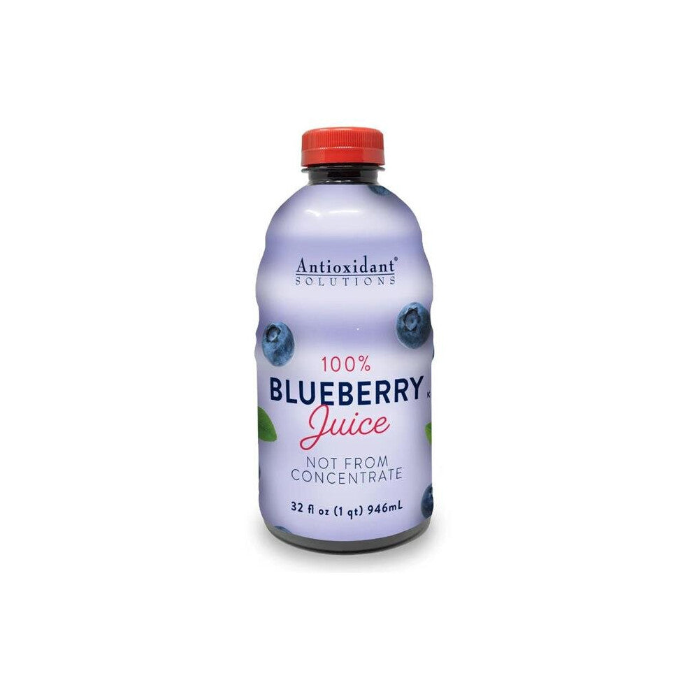Antioxidant Solutions KHRM00406426 Blueberry Juice, 32 oz