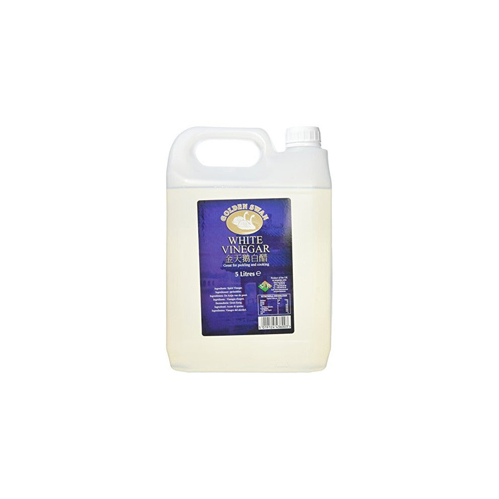 Golden Swan White Vinegar, 5 l (Pack of 4)