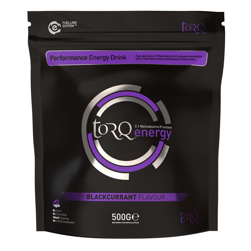 Torq Natural Energy Drink Blackcurrant - 1 X 500 G